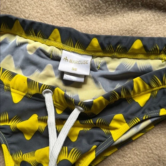 Marcuse yellow and gray swim brief - Picture 2 of 3
